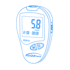 AccuQuik Blood Glucose Monitor shape